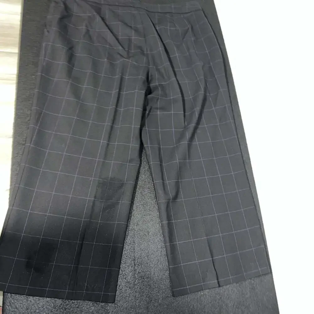 Michael Kors Dress Pants Black Purple Stripes Sz 14